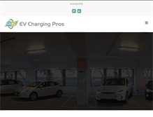 Tablet Screenshot of evchargingpros.com